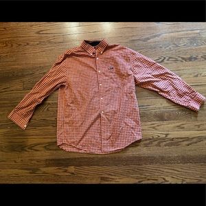 Chaps Long Sleeve button down plaid shirt Large